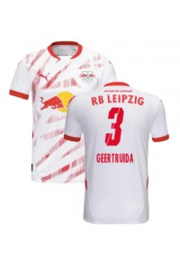 RB Leipzig Lutsharel Geertruida #3 Jalkapallovaatteet Kotipaita 2024-25 Lyhythihainen